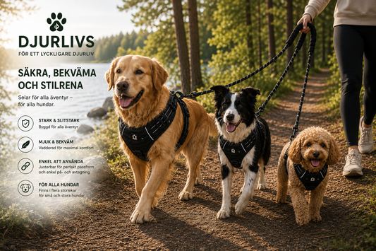 Hundsele – No Pull med Mjuk Vaddering & Handtag
