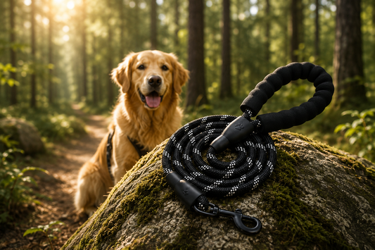 Reflexkoppel för hund – mjukt handtag & extra slitstarkt