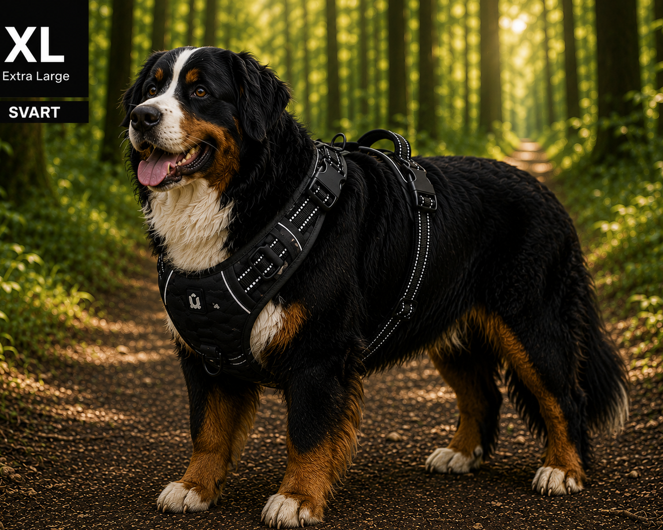Hundsele – No Pull med Mjuk Vaddering & Handtag