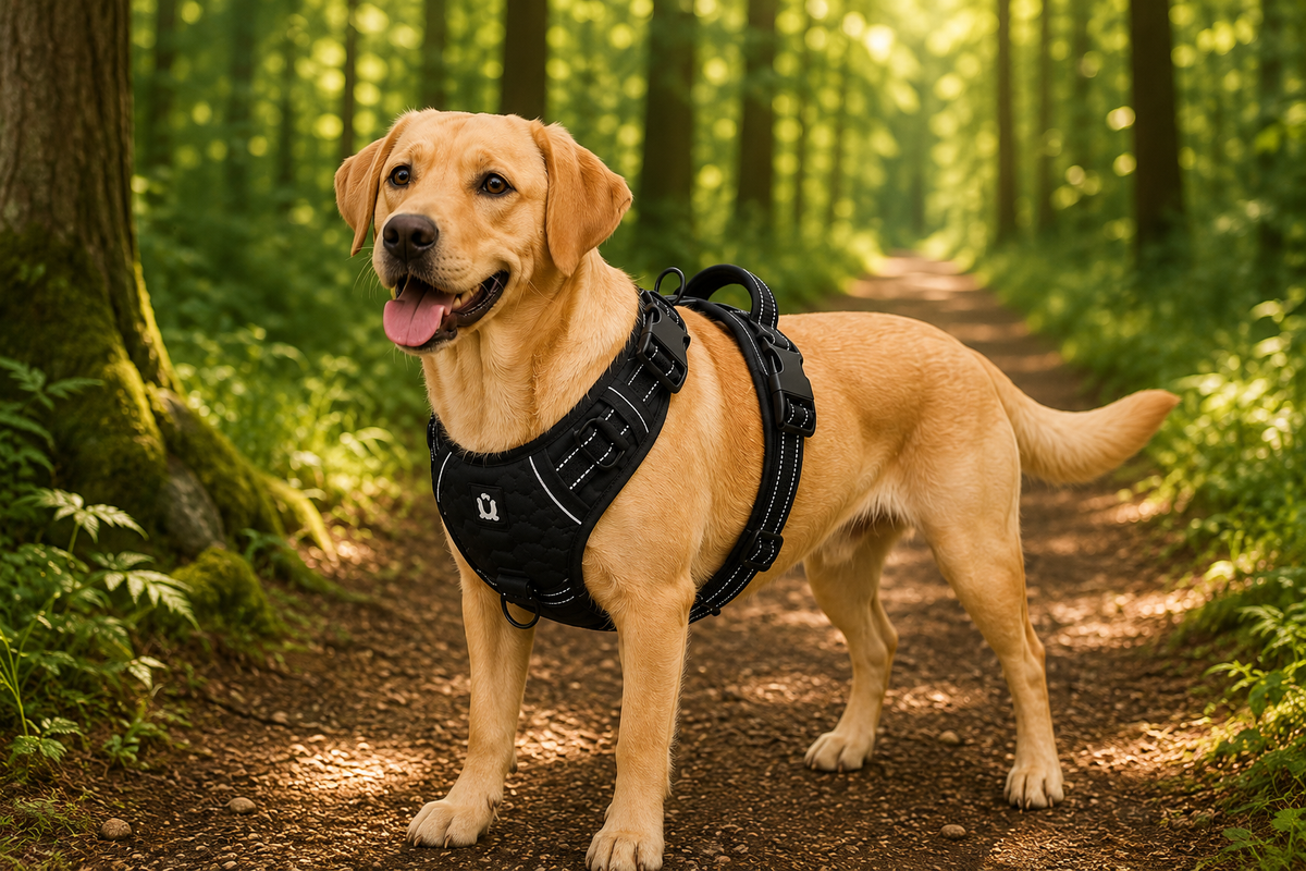 Hundsele – no pull med mjuk vaddering & handtag