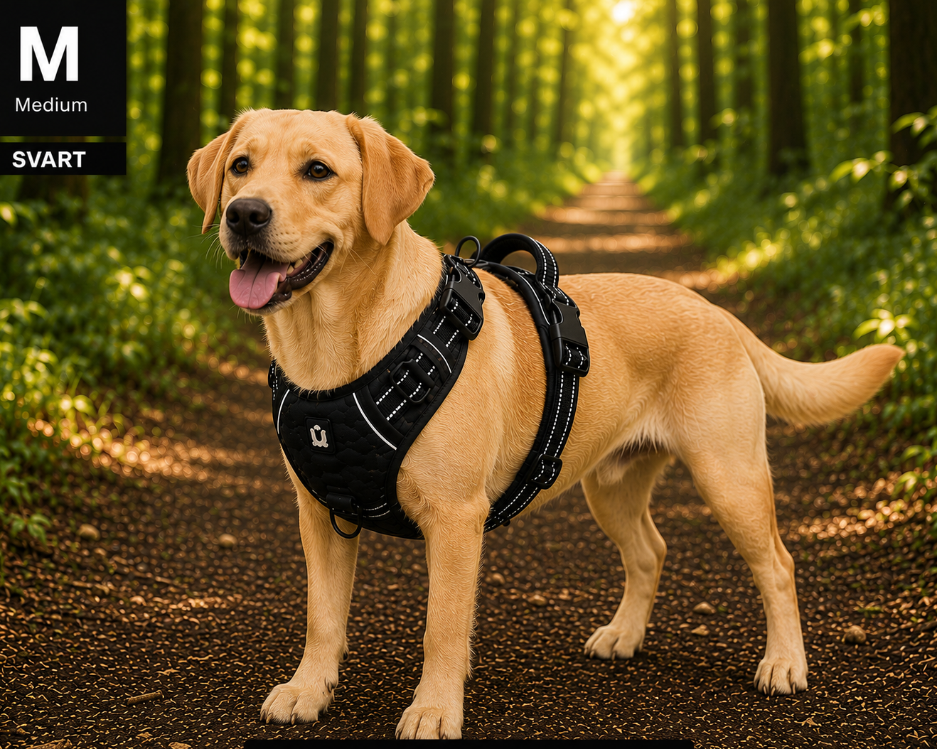 Hundsele – No Pull med Mjuk Vaddering & Handtag