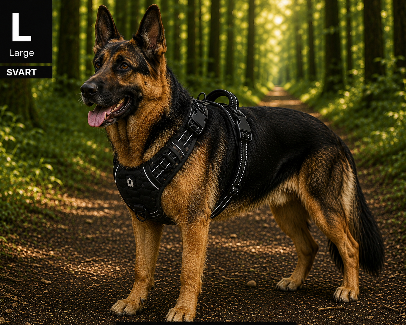 Hundsele – No Pull med Mjuk Vaddering & Handtag