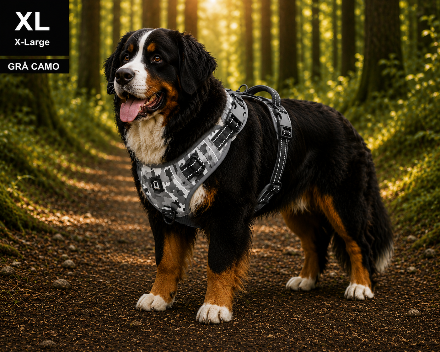 Hundsele – No Pull med Mjuk Vaddering & Handtag