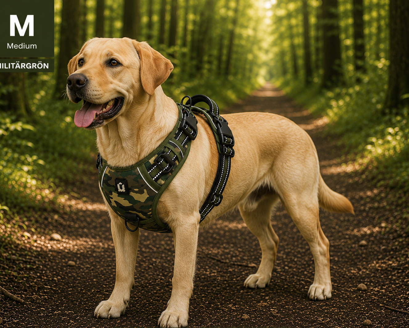 Hundsele – No Pull med Mjuk Vaddering & Handtag